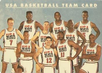 1992 SkyBox USA #NNO USA Basketball Team Card Front