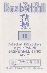 1991-92 Panini Stickers #18 Magic Johnson Back