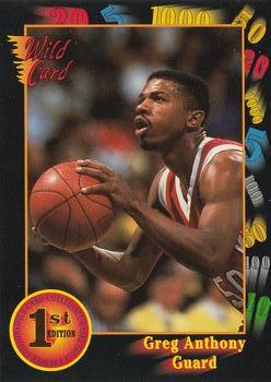 1991-92 Wild Card #16 Greg Anthony Front