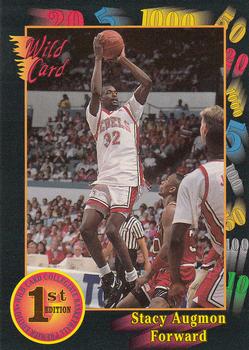 1991-92 Wild Card #47 Stacey Augmon Front