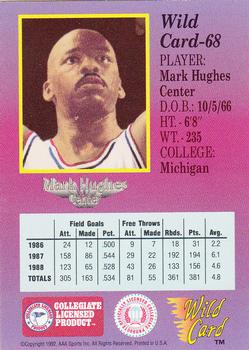 1991-92 Wild Card #68 Mark Hughes Back