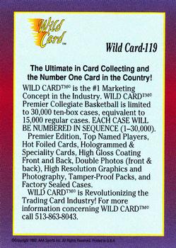 1991-92 Wild Card #119 Checklist 2: 41-80 Back