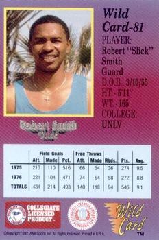 1991-92 Wild Card #81 Robert Smith Back