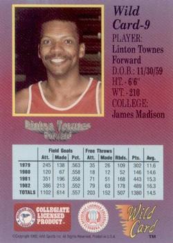 1991-92 Wild Card #9 Linton Townes Back