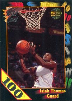 1991-92 Wild Card - 100 Stripe #7a Isiah Thomas Front