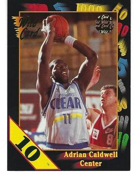 1991-92 Wild Card - 10 Stripe #82 Adrian Caldwell Front