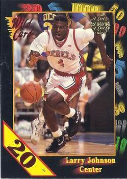 1991-92 Wild Card - 20 Stripe #24 Larry Johnson Front