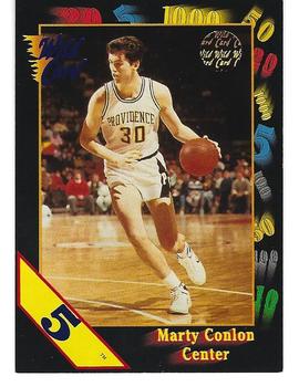 1991-92 Wild Card - 5 Stripe #92 Marty Conlon Front