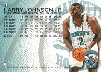1996-97 Fleer European #11 Larry Johnson Back