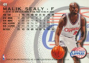 1996-97 Fleer European #49 Malik Sealy Back