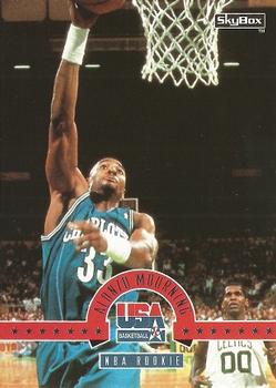 1994 SkyBox USA #2 Alonzo Mourning Front