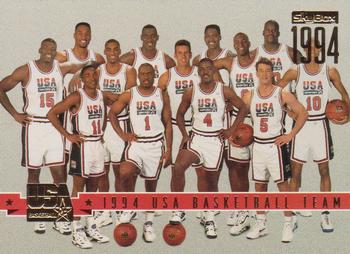 1994 SkyBox USA - Gold #83 1994 USA Basketball Team Front