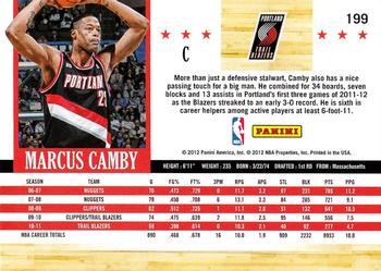 2011-12 Hoops #199 Marcus Camby Back