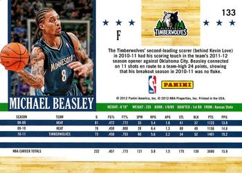 2011-12 Hoops #133 Michael Beasley Back