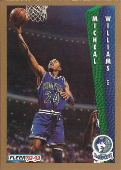1992-93 Fleer Drake's #32 Micheal Williams Front