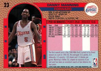 1992-93 Fleer Drake's #23 Danny Manning Back
