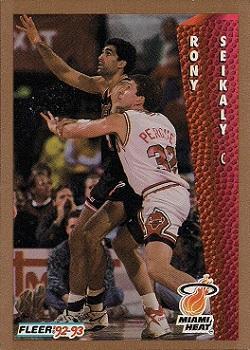 1992-93 Fleer Drake's #28 Rony Seikaly Front