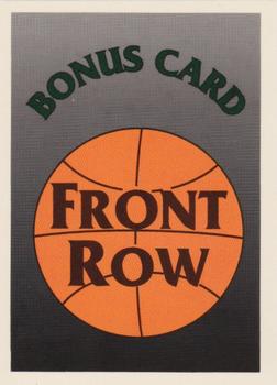 1991 Front Row Update #99 Bonus Card Front