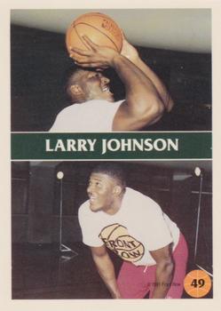 1991 Front Row - Gold #49 Larry Johnson Back