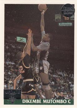 1991 Front Row Update - Silver Charter Member #52 Dikembe Mutombo Front