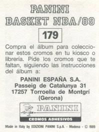 1988-89 Panini Stickers (Spanish) #179 Karl Malone Back