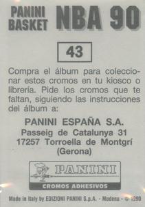 1989-90 Panini Stickers (Spanish) #43 Charles Barkley Back