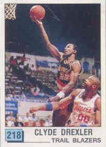 1989-90 Panini Stickers (Spanish) #218 Clyde Drexler Front