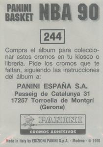 1989-90 Panini Stickers (Spanish) #244 Charles Barkley Back