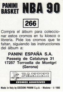 1989-90 Panini Stickers (Spanish) #266 Dominique Wilkins Back