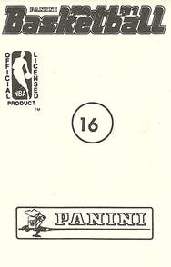1990-91 Panini Stickers #16 Kevin Johnson Back