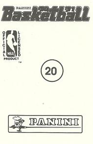 1990-91 Panini Stickers #20 Shawn Kemp Back
