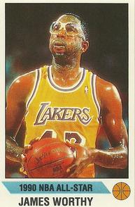 1990-91 Panini Stickers #E James Worthy Front