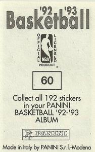 1992-93 Panini Stickers #60 Benoit Benjamin Back