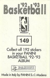 1992-93 Panini Stickers #149 Rik Smits Back