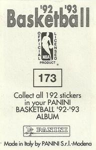 1992-93 Panini Stickers #173 Mookie Blaylock Back