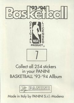 1993-94 Panini Stickers #7 Tim Hardaway  Back