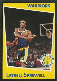 1993-94 Panini Stickers #13 Latrell Sprewell  Front