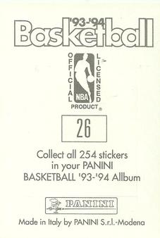 1993-94 Panini Stickers #26 Lakers Team Logo  Back