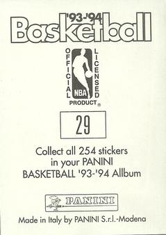 1993-94 Panini Stickers #29 Doug Christie  Back