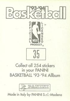 1993-94 Panini Stickers #35 Suns Team Logo  Back