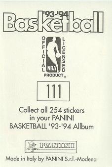 1993-94 Panini Stickers #111 J.R. Reid  Back