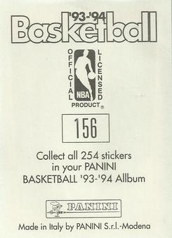 1993-94 Panini Stickers #156 Scottie Pippen  Back
