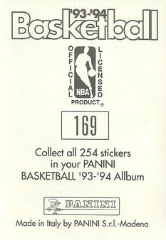 1993-94 Panini Stickers #169 Bill Laimbeer  Back