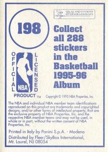 1995-96 Panini Stickers #198 Jamie Watson  Back