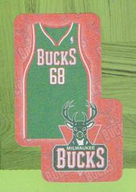 2009-10 Panini NBA Stickers #100 Milwaukee Bucks Logo Front