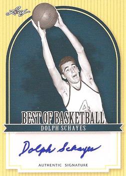 2011-12 Leaf Best of Basketball Autographs #DS1 Dolph Schayes Front