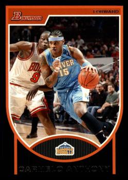 2007-08 Bowman #15 Carmelo Anthony Front