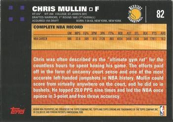 2007-08 Topps Chrome #82 Chris Mullin Back