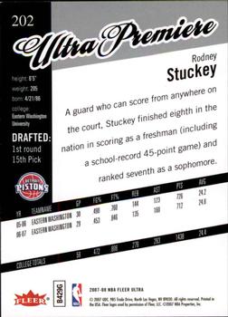 2007-08 Ultra #202 Rodney Stuckey Back