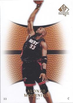 2007-08 SP Authentic #63 Alonzo Mourning Front